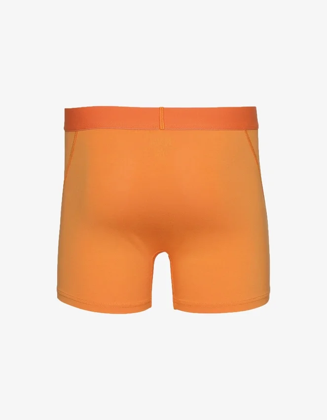 Boxer classique en coton Organic - Orange soleil
