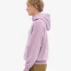 Capuche oversize en coton bio - Violet nacré