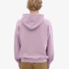 Capuche oversize en coton bio - Violet nacré