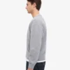 Cardigan en laine mérinos à col en V - Gris chiné