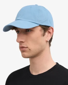 Casquette en coton bio – Bleu bord de mer