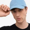 Casquette en coton bio - Bleu bord de mer