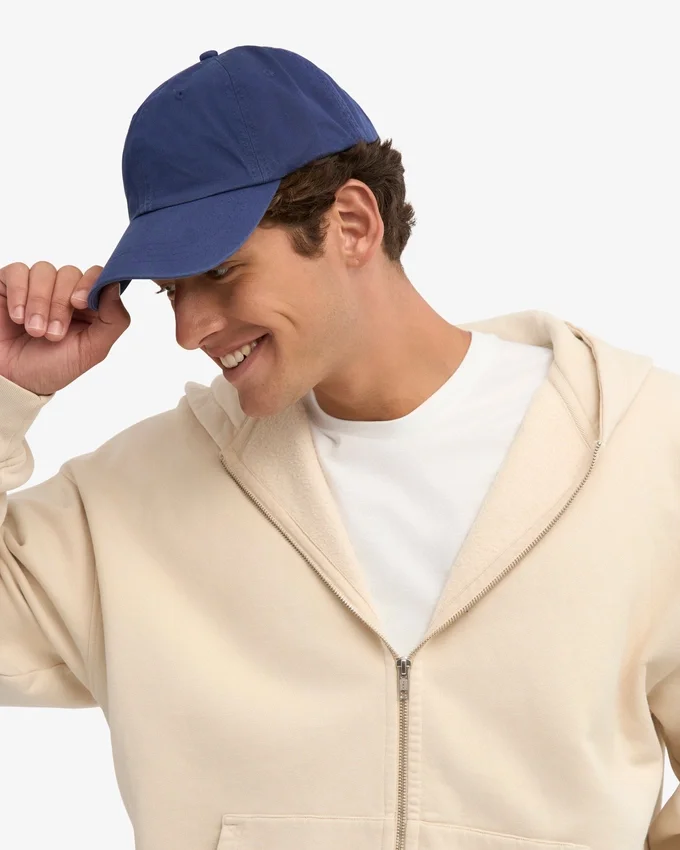 Casquette en coton bio - Bleu marine