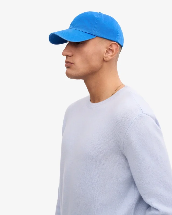 Casquette en coton bio - Bleu Pacifique