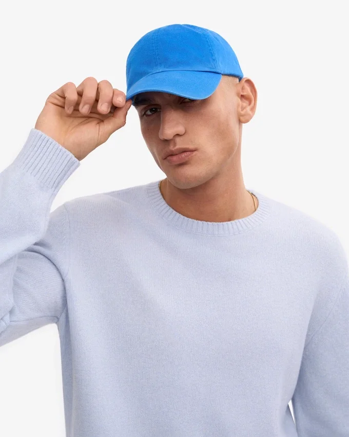 Casquette en coton bio - Bleu Pacifique