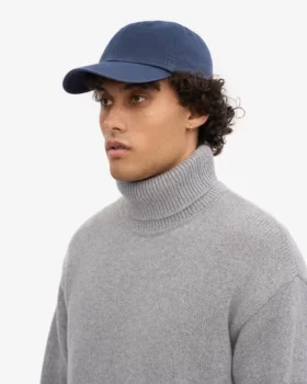 Casquette en coton bio – Bleu pétrole