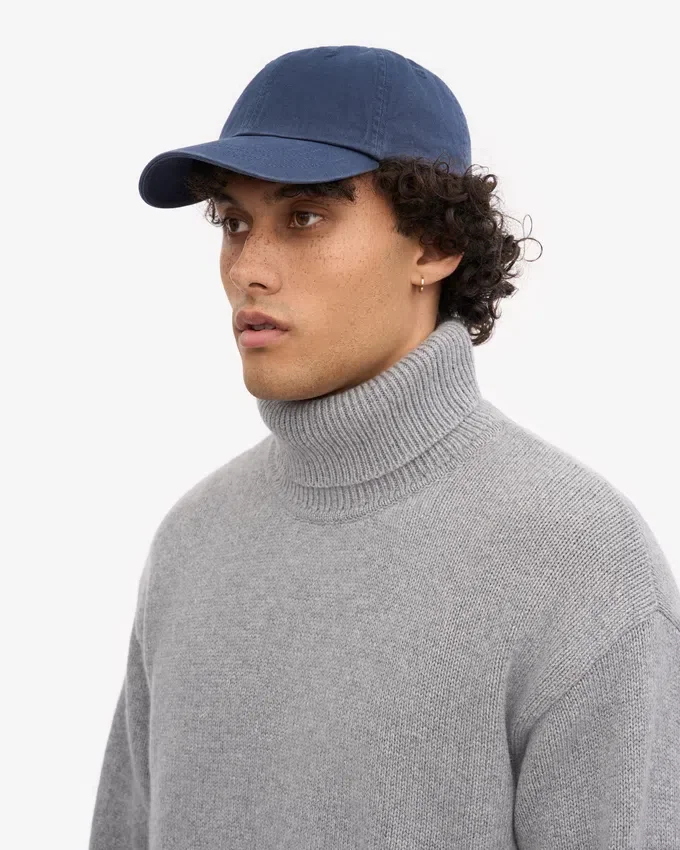 Casquette en coton bio - Bleu pétrole
