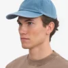 Casquette en coton bio - Indigo délavé