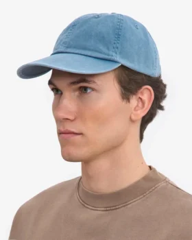 Casquette en coton bio – Indigo délavé