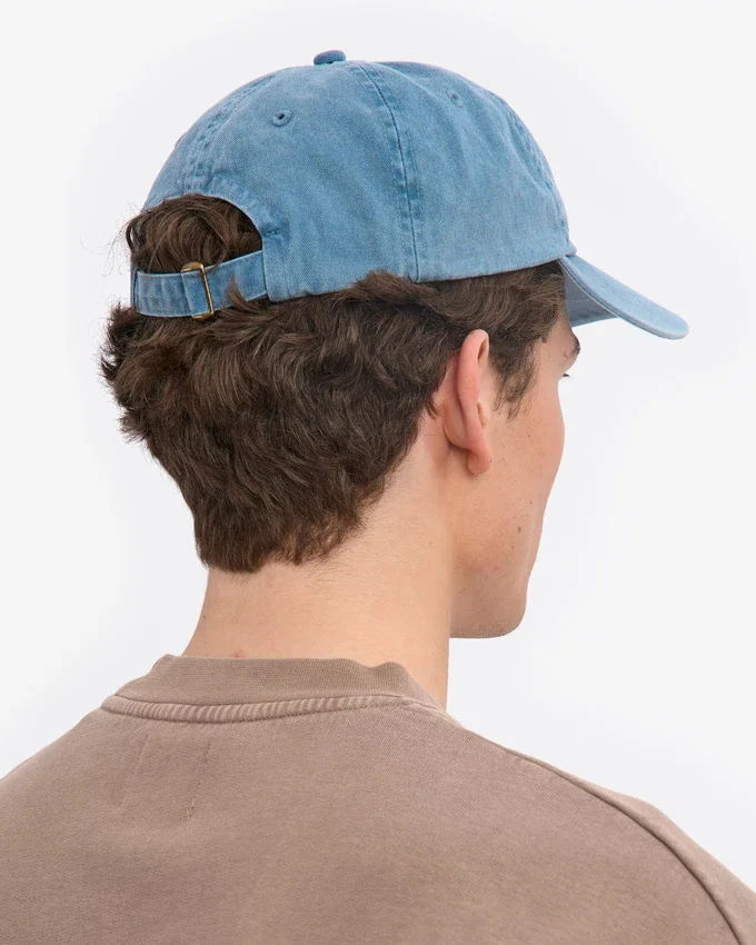 Casquette en coton bio - Indigo délavé