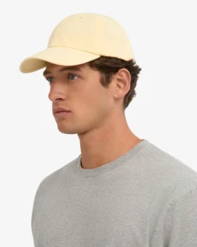 Casquette en coton bio – Jaune pâle