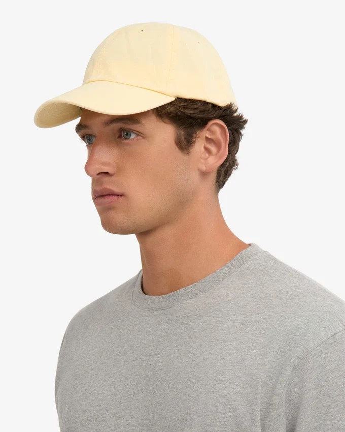 Casquette en coton bio - Jaune pâle