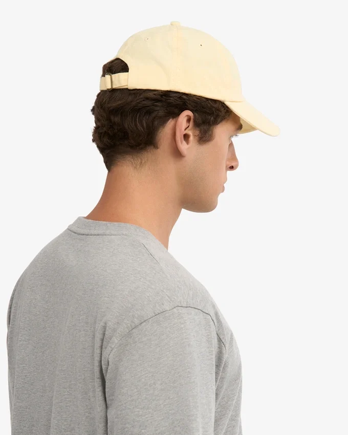 Casquette en coton bio - Jaune pâle