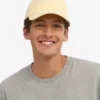 Casquette en coton bio - Jaune pâle