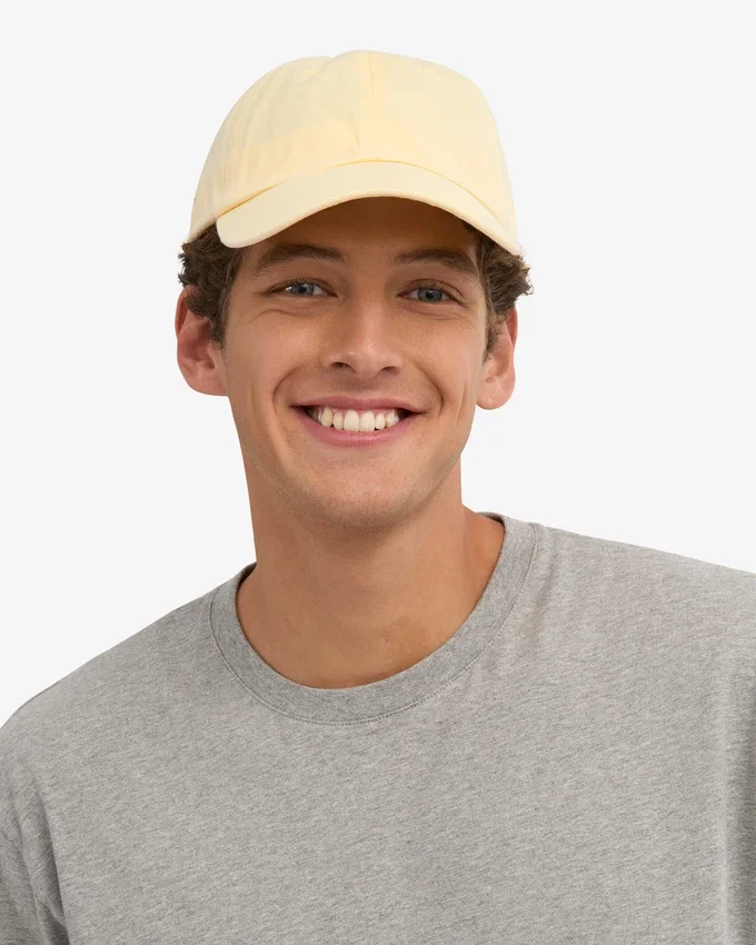 Casquette en coton bio - Jaune pâle