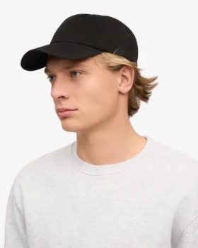 Casquette en coton bio – Noir intense