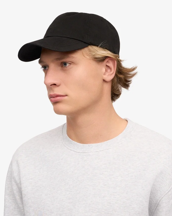 Casquette en coton bio - Noir intense