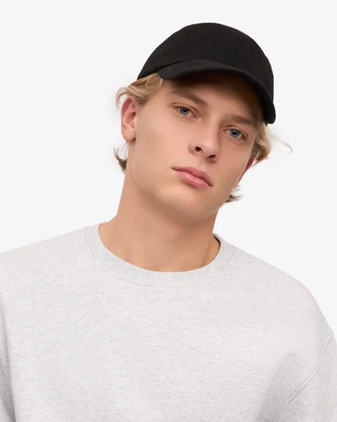 Casquette en coton bio - Noir intense