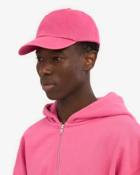 Casquette en coton bio – Rose bubble-gum