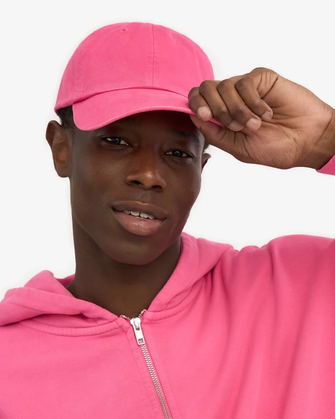 Casquette en coton bio - Rose bubble-gum