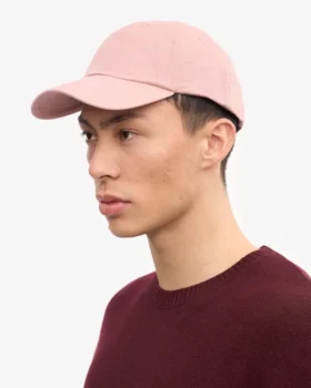 Casquette en coton bio – Rose délavé