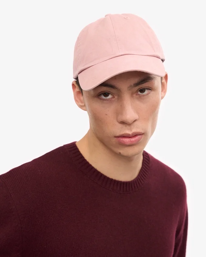Casquette en coton bio - Rose délavé
