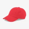 Casquette en coton bio - Rouge mandarine