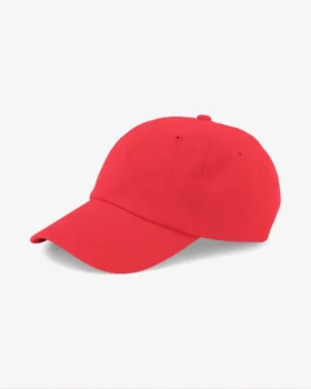 Casquette en coton bio - Rouge mandarine