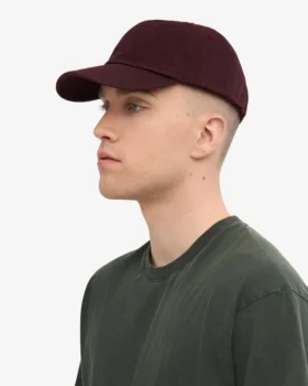 Casquette en coton bio – Rouge sang de bœuf