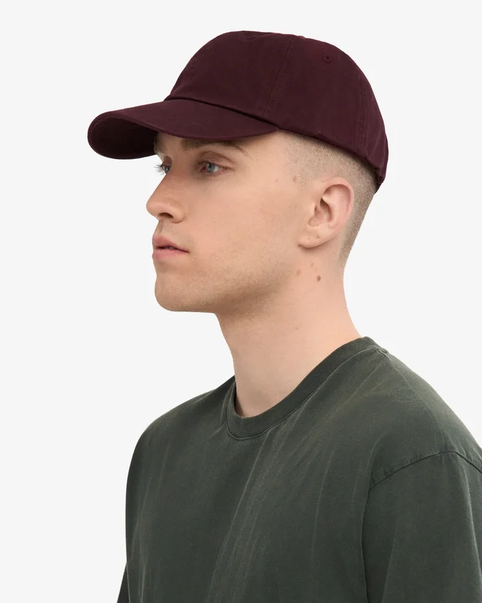 Casquette en coton bio - Rouge sang de bœuf