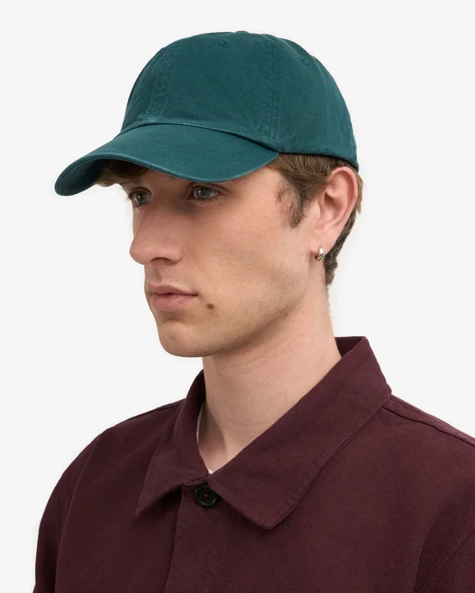 Casquette en coton bio - Vert océan
