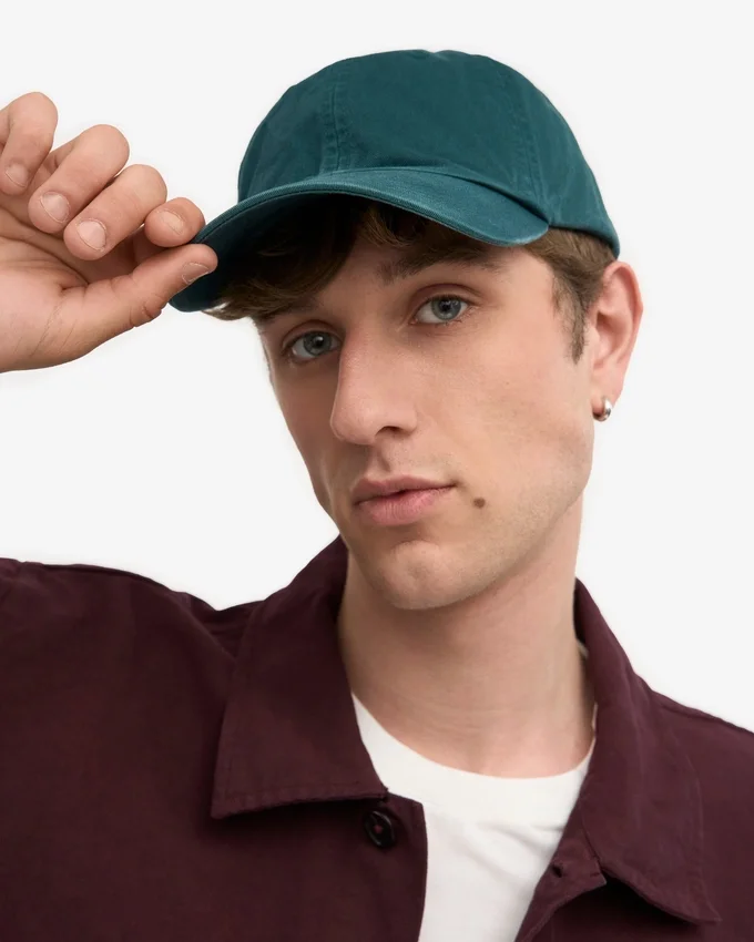 Casquette en coton bio - Vert océan