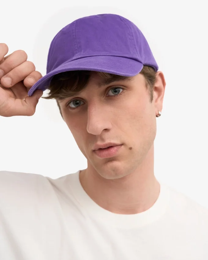 Casquette en coton bio - Violet ultra
