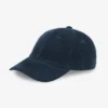 Casquette en velours côtelé bio - Bleu marine