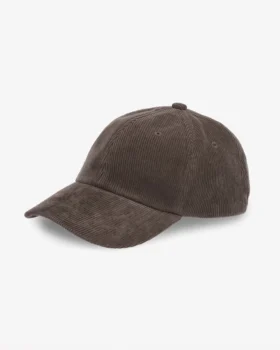 Casquette en velours côtelé bio - Marron café