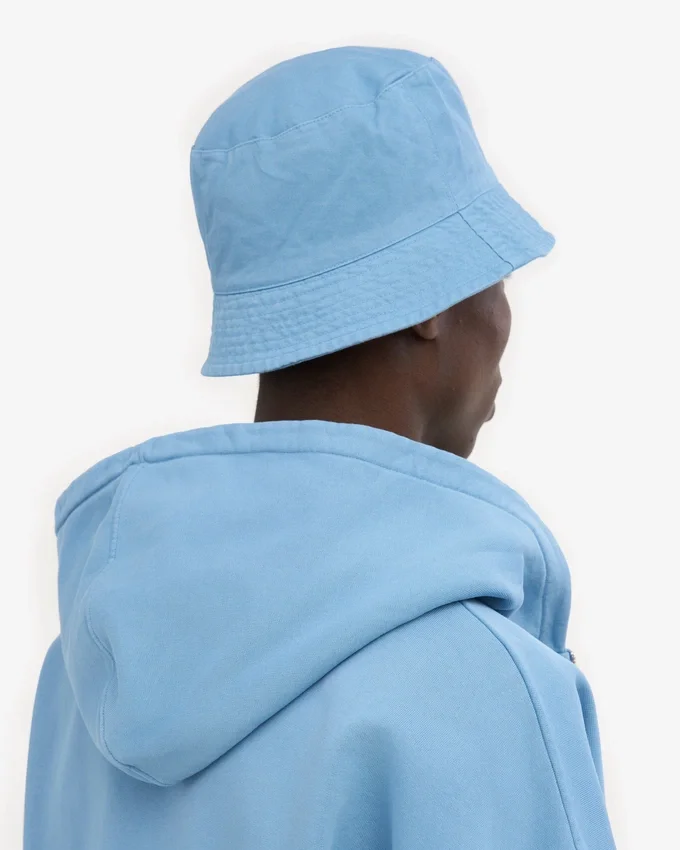 Chapeau bob en coton bio - Bleu bord de mer