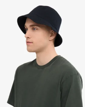 Chapeau bob en coton bio – Bleu marine
