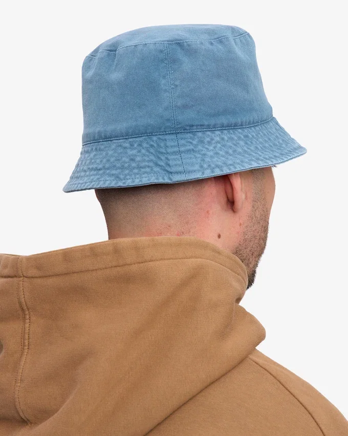 Chapeau bob en coton bio - Indigo délavé