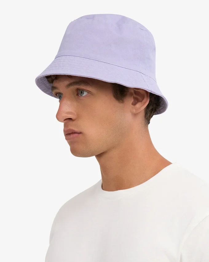 Chapeau bob en coton bio – Lavande pâle