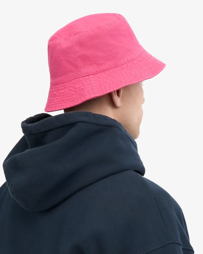 Chapeau bob en coton bio - Rose bubble-gum