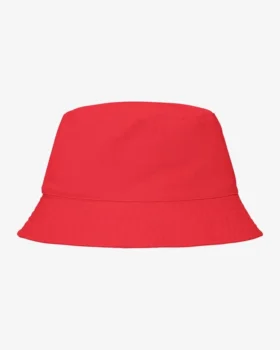 Chapeau bob en coton bio - Rouge mandarine