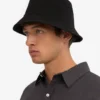 Chapeau bob en coton biologique - Noir intense