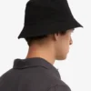Chapeau bob en coton biologique - Noir intense