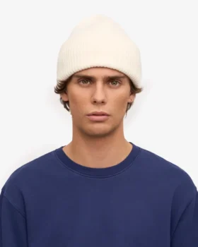 Chapeau en laine mérinos – Blanc optique