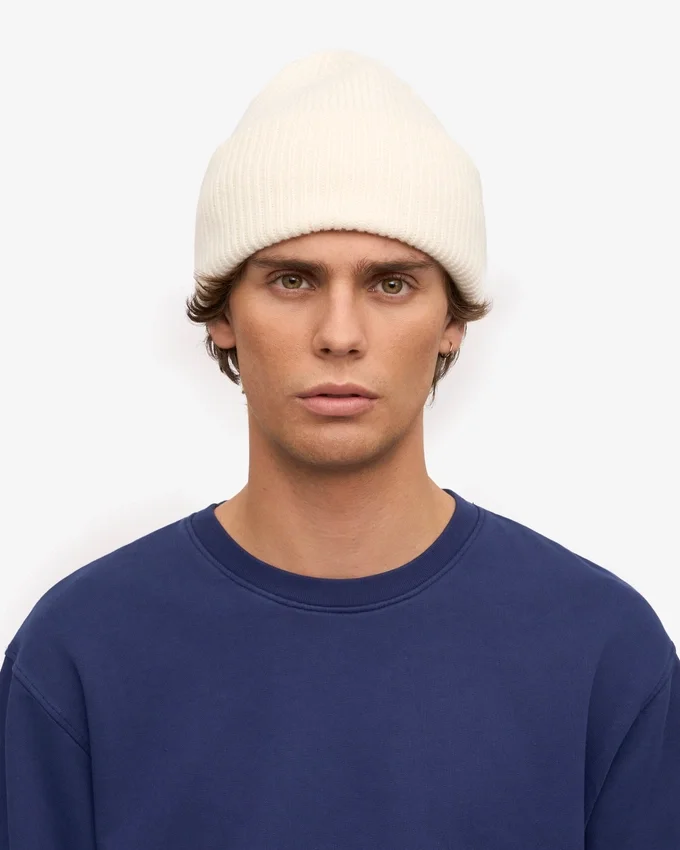 Chapeau en laine mérinos - Blanc optique