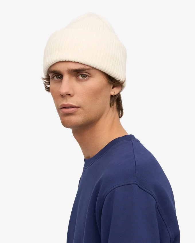 Chapeau en laine mérinos - Blanc optique