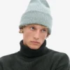 Chapeau en laine mérinos - Bleu acier