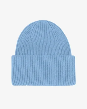 Chapeau en laine mérinos - Bleu bord de mer