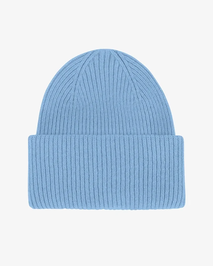Chapeau en laine mérinos - Bleu bord de mer