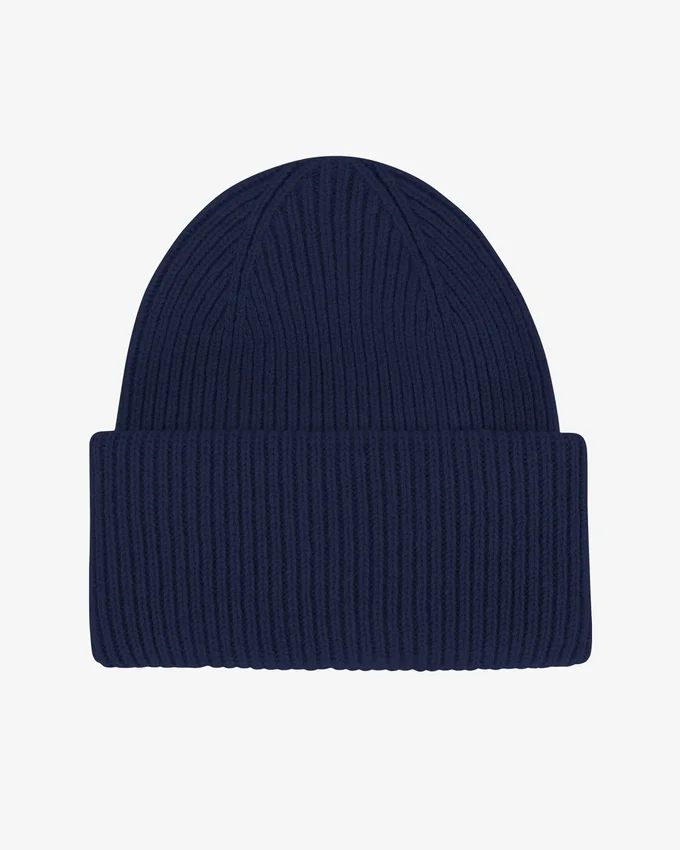 Chapeau en laine mérinos - Bleu marine